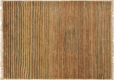 handmade Modern Gabbeh Beige Rust Hand Knotted RECTANGLE 100% WOOL area rug 3' x 5'