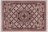 handmade Traditional Golden Gray Gray Hand Knotted RECTANGLE 100% WOOL area rug 2x3