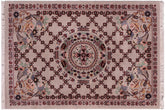 handmade Traditional Golden Gray Gray Hand Knotted RECTANGLE 100% WOOL area rug 2x3