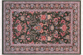 handmade Traditional Gasvin Green Pink Hand Knotted RECTANGLE 100% WOOL area rug 2x4
