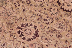 handmade Traditional Round Kashan Gold Red Hand Knotted ROUND 100% WOOL area rug 8' x 8'