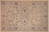 handmade Traditional Kafkaz Lt. Brown Tan Hand Knotted RECTANGLE 100% WOOL area rug 12x18