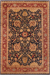 Traditional Sultanabad Carolee Blue Red Hand Knotted Area rugs 10 x 14