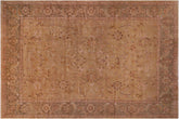 handmade Traditional Design Gold Green Hand Knotted RECTANGLE 100% WOOL area rug 12' x 17'