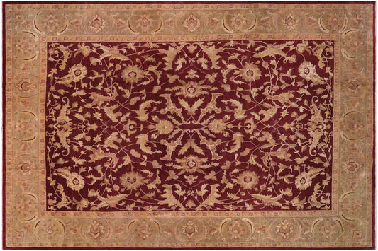 handmade Traditional Kafkaz Red Lt. Green Hand Knotted RECTANGLE 100% WOOL area rug 12x17