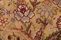 Vintage Persian Lahore Alycia Gold/Aubergine Wool Rug - 9'1'' x 11'9''