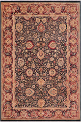 Traditional Anmol Agra Amal Blue Red Hand Knotted Area rugs 10 x 14