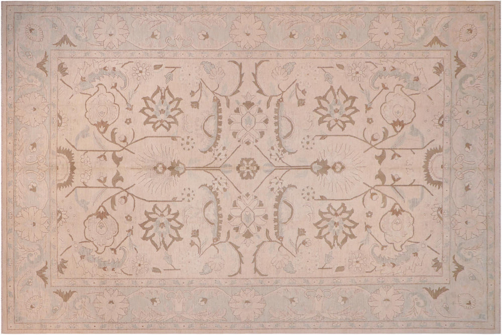 handmade Traditional Kafkaz Lt. Tan Lt. Green Hand Knotted RECTANGLE 100% WOOL area rug ODD