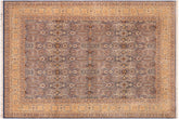 handmade Transitional Tabriz Blue Gold Hand Knotted RECTANGLE 100% WOOL area rug 10x14