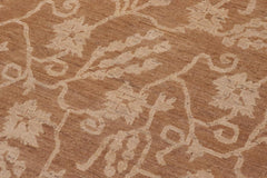 handmade Transitional Kafkaz Brown Brown Hand Knotted RECTANGLE 100% WOOL area rug 12 x 18