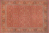handmade Transitional Design Rust Rust Hand Knotted RECTANGLE 100% WOOL area rug 12 x 16