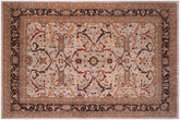 handmade Traditional Kafkaz Gray Brown Hand Knotted RECTANGLE 100% WOOL area rug 12x15