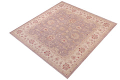 handmade Traditional Lt. Brown Ivory Hand Knotted SQUARE 100% WOOL area rug 7x7