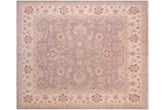 handmade Traditional Lt. Brown Ivory Hand Knotted SQUARE 100% WOOL area rug 7x7
