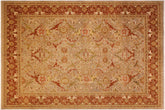 handmade Transitional Shama Taupe Rust Hand Knotted RECTANGLE 100% WOOL area rug 10 x 13