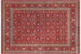 Pak-Persian Tanesha Red/Blue Wool Rug - 12'0'' x 14'11''