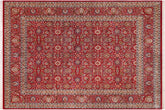 handmade Transitional New Asif Red Blue Hand Knotted RECTANGLE 100% WOOL area rug 12x15