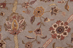 Vintage Jafri Stephani Gray/Tan Wool Rug - 12'4'' x 15'5''