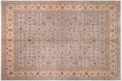 handmade Transitional Jafri Lt. Gray Tan Hand Knotted RECTANGLE 100% WOOL area rug 12x15