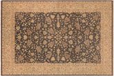 handmade Traditional Kafkaz Green Tan Hand Knotted RECTANGLE 100% WOOL area rug 10x14