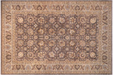 handmade Transitional Kafkaz Gray Lt. Tan Hand Knotted RECTANGLE 100% WOOL area rug 12' x 18'