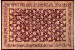 handmade Transitional Design Red Red Hand Knotted RECTANGLE 100% WOOL area rug 12' x 19'