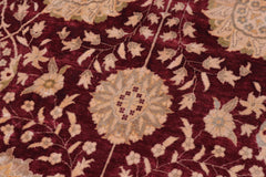 handmade Transitional Design Red Red Hand Knotted RECTANGLE 100% WOOL area rug 12' x 19'