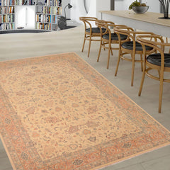 handmade Traditional Kafkaz Beige Brown Hand Knotted RECTANGLE 100% WOOL area rug 10x14