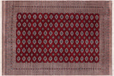 handmade Geometric Bokhara Red Taupe Hand Knotted RECTANGLE 100% WOOL area rug 9X12
