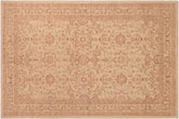 handmade Traditional Kafkaz Beige Rust Hand Knotted RECTANGLE 100% WOOL area rug 6x9