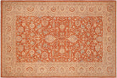 Classic Ziegler Sibyl Rust/Beige Wool Rug - 6'1'' x 9'3''