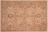 handmade Traditional Kafkaz Tan Brown Hand Knotted RECTANGLE 100% WOOL area rug 6x9