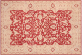 handmade Traditional Kafkaz Red Tan Hand Knotted RECTANGLE 100% WOOL area rug 6x9