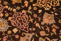 handmade Traditional Kafkaz Brown Beige Hand Knotted RECTANGLE 100% WOOL area rug 6' x 9'