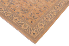 handmade Traditional Kafkaz Rose Tan Hand Knotted RECTANGLE 100% WOOL area rug 6x9