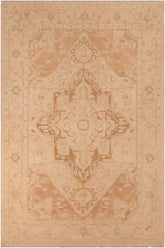 handmade Traditional Kafkaz Brown Tan Hand Knotted RECTANGLE 100% WOOL area rug 6 x 9