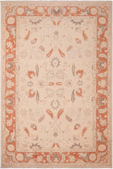 handmade Traditional Kafkaz Tan Rust Hand Knotted RECTANGLE 100% WOOL area rug 6 x 9