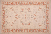 handmade Traditional Kafkaz Tan Rust Hand Knotted RECTANGLE 100% WOOL area rug 6x9