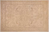 handmade Traditional Kafkaz Beige Tan Hand Knotted RECTANGLE 100% WOOL area rug 9x12