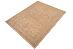 handmade Traditional Kafkaz Beige Tan Hand Knotted RECTANGLE 100% WOOL area rug 9 x 12