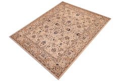 handmade Traditional Kafkaz Beige Tan Hand Knotted RECTANGLE 100% WOOL area rug 9 x 12