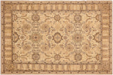 handmade Traditional Kafkaz Beige Tan Hand Knotted RECTANGLE 100% WOOL area rug 9x13