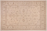 handmade Traditional Kafkaz Beige Tan Hand Knotted RECTANGLE 100% WOOL area rug 9x12