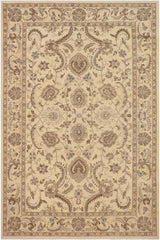 handmade Traditional Kafkaz Beige Blue Hand Knotted RECTANGLE 100% WOOL area rug 9 x 12
