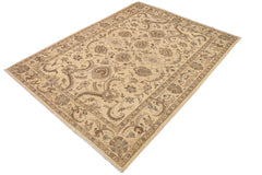 handmade Traditional Kafkaz Beige Blue Hand Knotted RECTANGLE 100% WOOL area rug 9 x 12