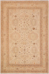 handmade Traditional Kafkaz Beige Tan Hand Knotted RECTANGLE 100% WOOL area rug 9 x 12