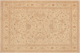 handmade Traditional Kafkaz Beige Rust Hand Knotted RECTANGLE 100% WOOL area rug 9x12