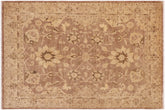 handmade Traditional Kafkaz Brown Beige Hand Knotted RECTANGLE 100% WOOL area rug 9x12