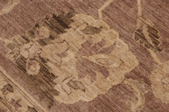 handmade Traditional Kafkaz Brown Beige Hand Knotted RECTANGLE 100% WOOL area rug 9x12