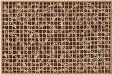 handmade Modern Kafkaz Brown Beige Hand Knotted RECTANGLE 100% WOOL area rug 9' x 12'